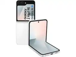 MediaMarkt SAMSUNG Galaxy Z Flip7 FE - 5G - 256 GB White aanbieding