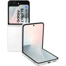 MediaMarkt SAMSUNG Galaxy Z Flip7 FE - 5G - 256 GB White aanbieding