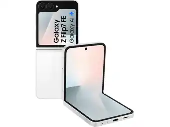 MediaMarkt SAMSUNG Galaxy Z Flip7 FE - 5G - 256 GB White aanbieding