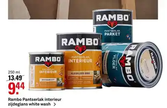 Karwei Rambo Pantserlak interieur zijdeglans white wash aanbieding