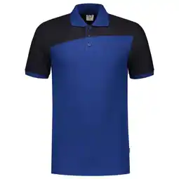 Welkoop Tricorp Bicolor Naden - Poloshirt - Kobalt/Donkerblauw aanbieding