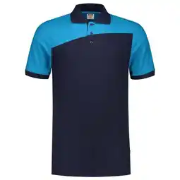 Welkoop Tricorp Bicolor Naden - Poloshirt - Blauw/Lichtblauw aanbieding