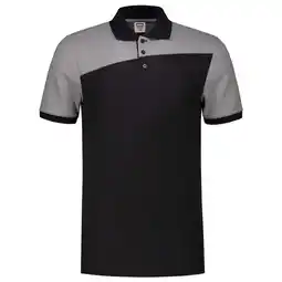 Welkoop Tricorp Bicolor Naden - Poloshirt - Zwart/Grijs aanbieding