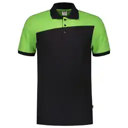 Welkoop Tricorp Bicolor Naden - Poloshirt - Zwart/Lime aanbieding