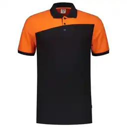 Welkoop Tricorp Bicolor Naden - Poloshirt - Zwart/Oranje aanbieding