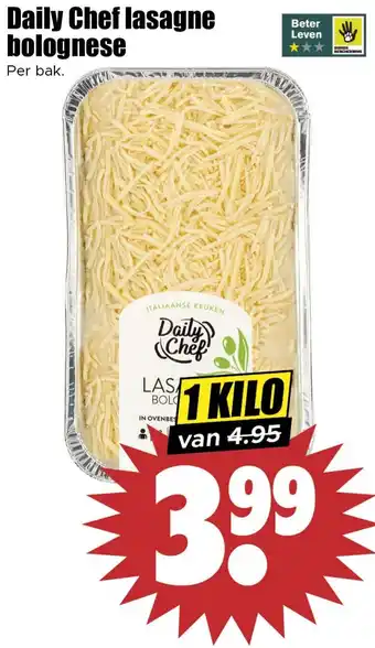 Dirk Daily Chef lasagne bolognese aanbieding