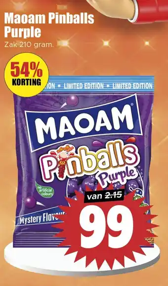 Dirk Maoam Pinballs Purple aanbieding
