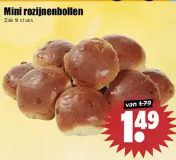 Dirk Mini rozijnenbollen aanbieding