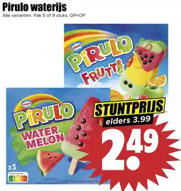 Dirk Pirulo waterijs aanbieding