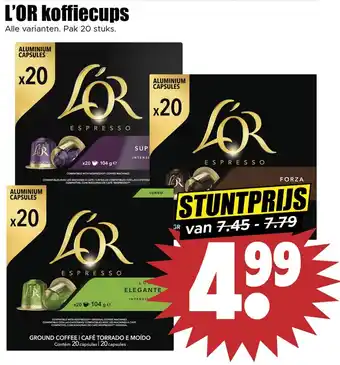 Dirk L'OR koffiecups aanbieding