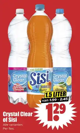 Dirk Crystal Clear of Sisi aanbieding