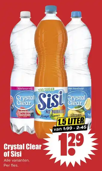 Dirk Crystal Clear of Sisi aanbieding
