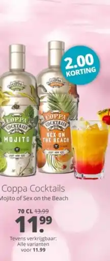 Mitra Coppa Cocktails aanbieding