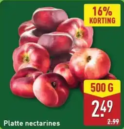ALDI Platte nectarines aanbieding