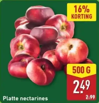 ALDI Platte nectarines aanbieding