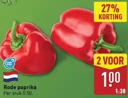 ALDI Rode paprika aanbieding