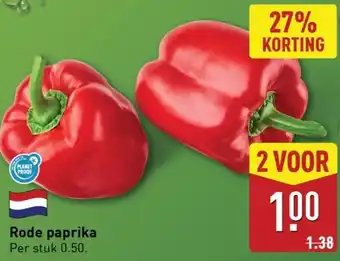 ALDI Rode paprika aanbieding