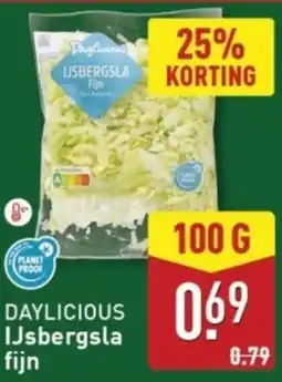 ALDI Daylicious ijsbergsla fijn aanbieding