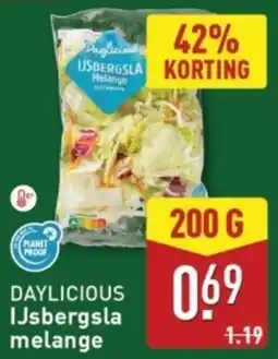 ALDI Daylicious Ijsbergsla Melange aanbieding