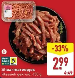 ALDI Shoarmareepjes aanbieding