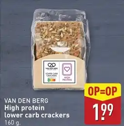 ALDI High protein lower carb crackers aanbieding