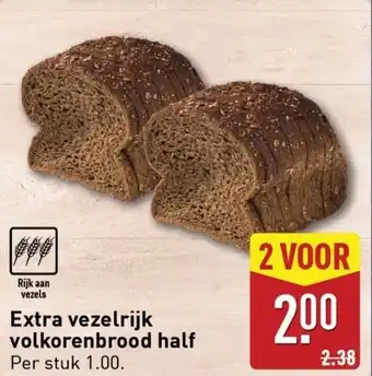 ALDI Extra vezelrijk volkorenbrood half aanbieding