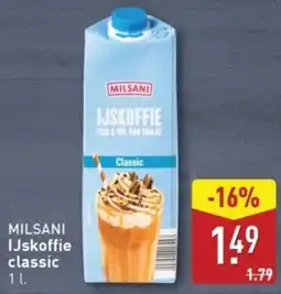 ALDI Milsani IJskoffie classic aanbieding