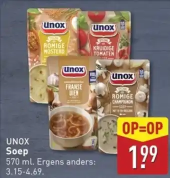 ALDI Unox Soep aanbieding