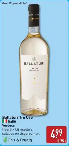 ALDI Ballaturi Tre Uve aanbieding