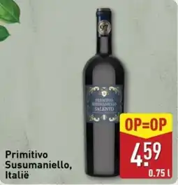 ALDI Primitivo Susumaniello Italië aanbieding