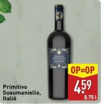 ALDI Primitivo Susumaniello Italië aanbieding