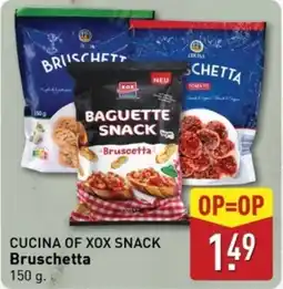 ALDI Cucina of xox snack Bruschetta aanbieding