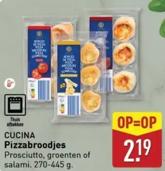 ALDI Cucina pizzabroodjes aanbieding