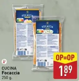 ALDI Cucina focaccia aanbieding