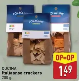 ALDI Cucina italiaanse crackers aanbieding