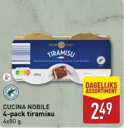 ALDI Cucina nobile 4 pack tiramisu aanbieding
