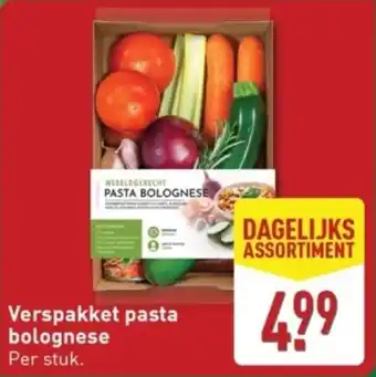 ALDI Verspakket pasta bolognese aanbieding