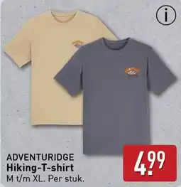 ALDI Adventuridge hiking t shirt aanbieding