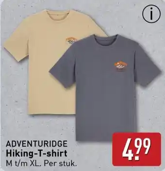 ALDI Adventuridge hiking t shirt aanbieding
