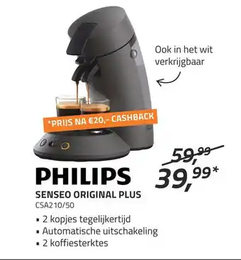 Obbink Philips Senseo Original Plus Csa210/50 aanbieding