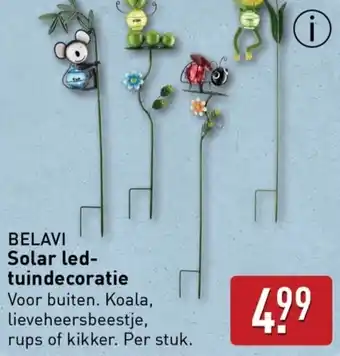 ALDI Belavi solar ledtuindecoratie aanbieding