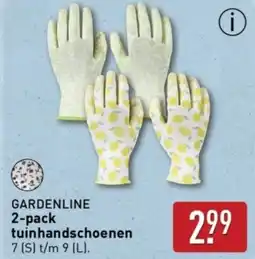 ALDI Gardenline 2 pack tuinhandschoenen aanbieding
