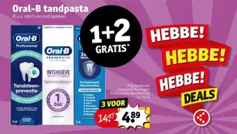 Kruidvat Oral-B tandpasta aanbieding
