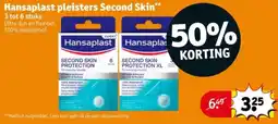 Kruidvat Hansaplast pleisters Second Skin aanbieding
