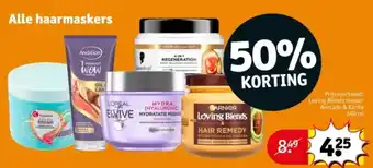 Kruidvat Alle haarmaskers aanbieding