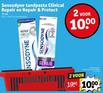 Kruidvat Sensodyne tandpasta Clinical Repair en Repair & Protect aanbieding