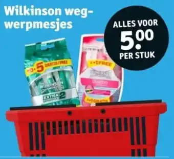 Kruidvat Wilkinson Wegwerpmesjes aanbieding