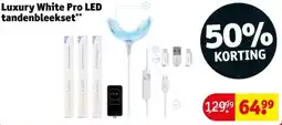 Kruidvat Luxury White Pro LED tandenbleekset aanbieding