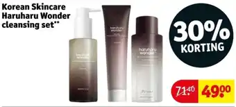 Kruidvat Korean Skincare Haruharu Wonder cleansing set aanbieding