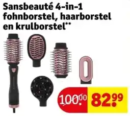 Kruidvat Sansbeauté 4-in-1 fohnborstel, haarborstel en krulborstel aanbieding